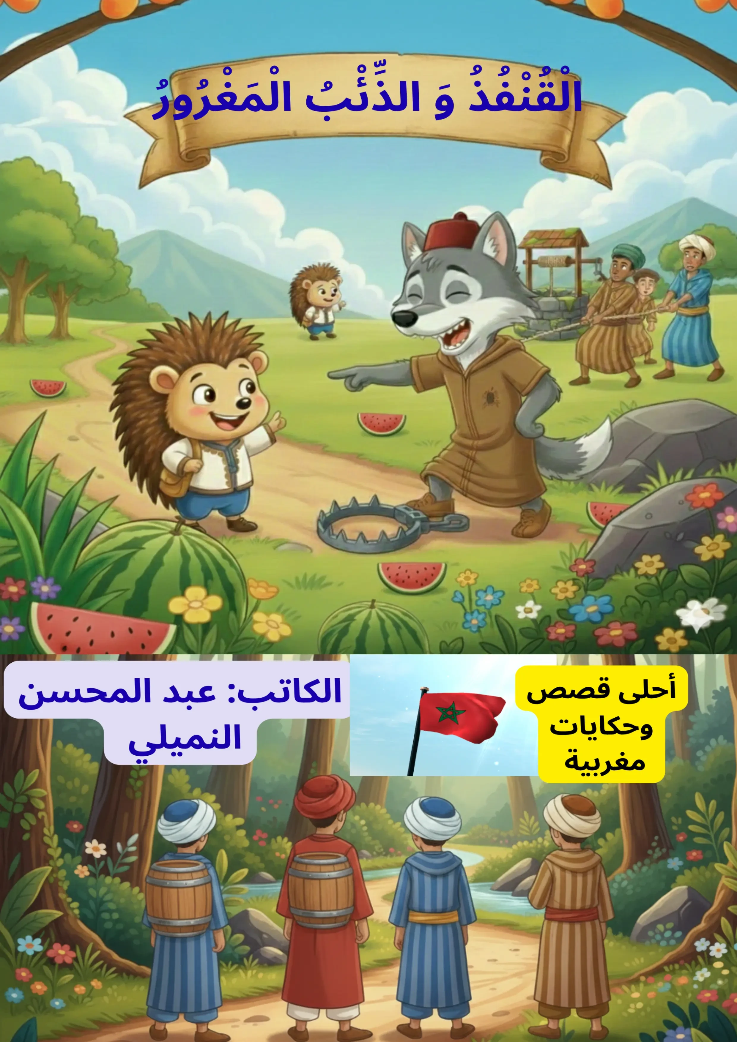 القنفذ والذئب المغرور