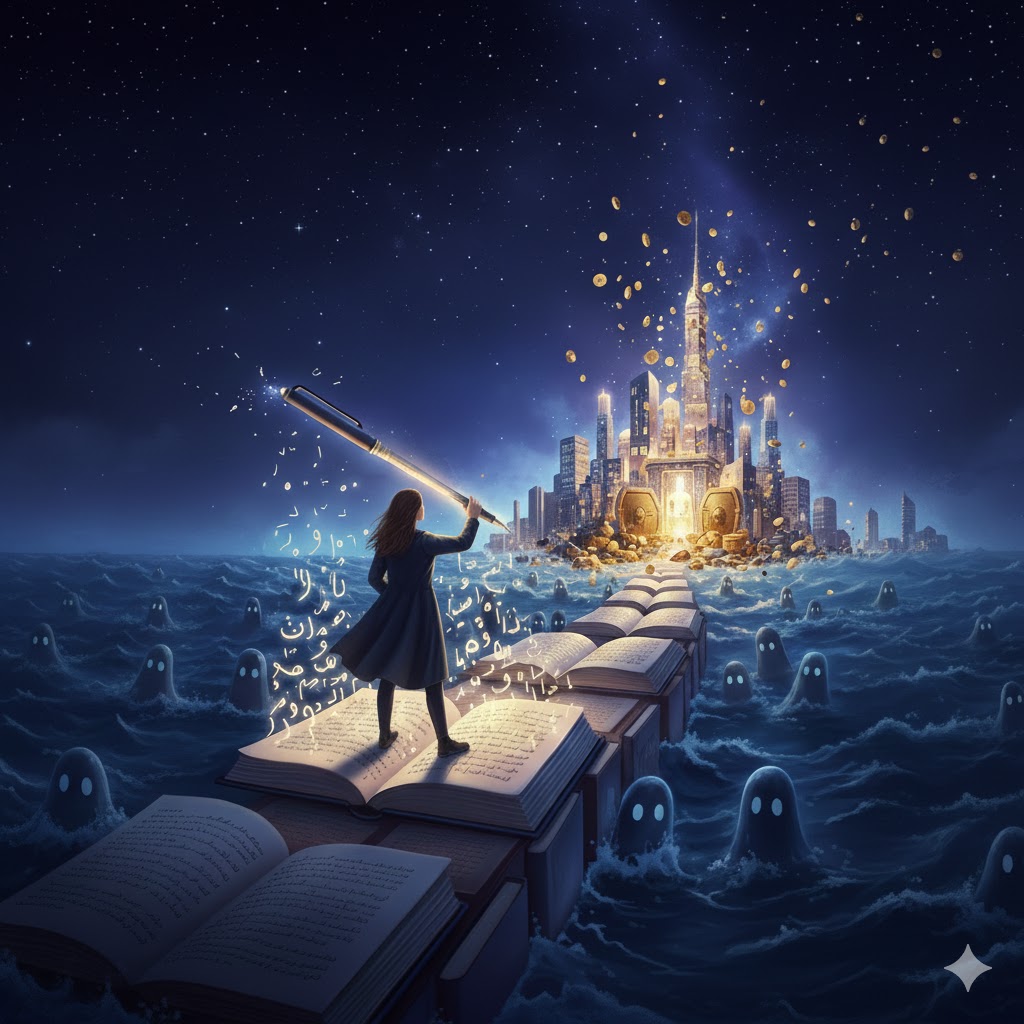 كيف تجاوزتُ مخاوفي ونشرت كتابي [رحلة كاتب محتوى]؟